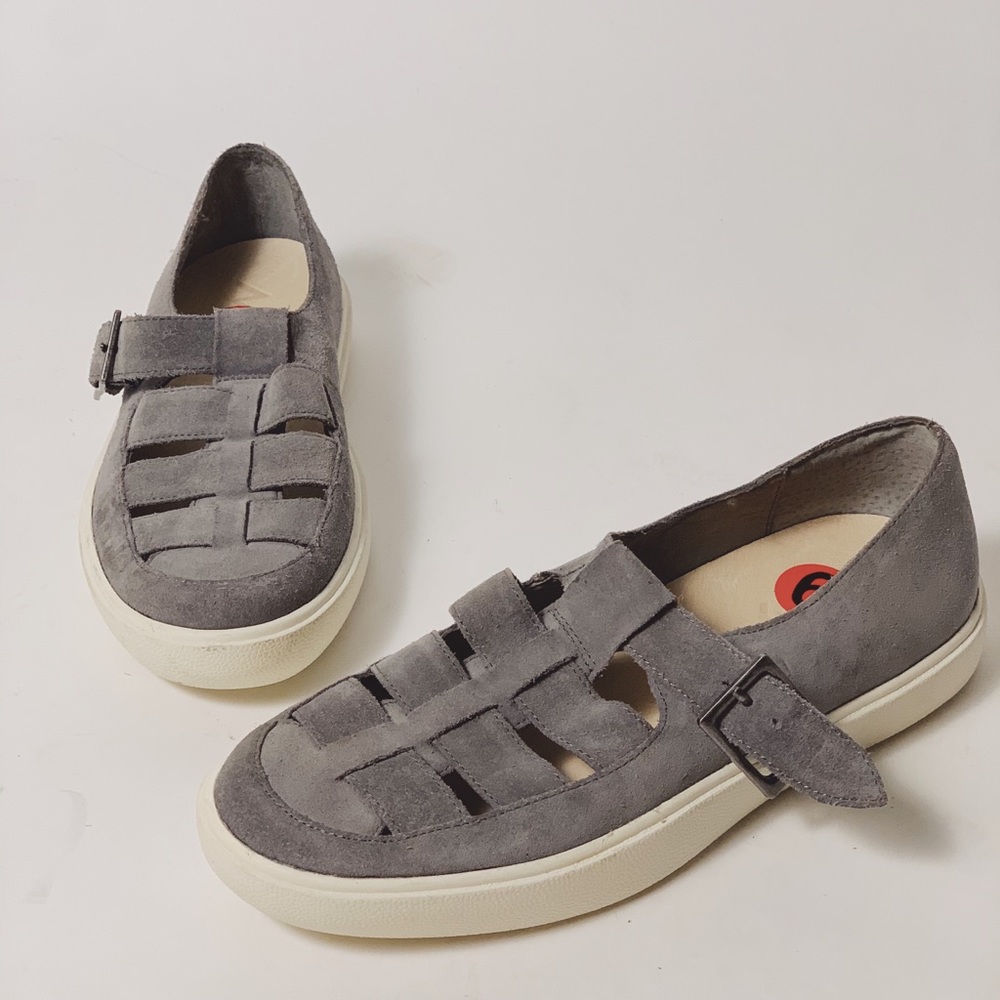 NAYA Juniper Woven Suede Sneaker Grey 6